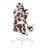 Techni Sport TS85 COW Series Gaming Chair with Memory Foam and Cow Print Design for Comfort and Style