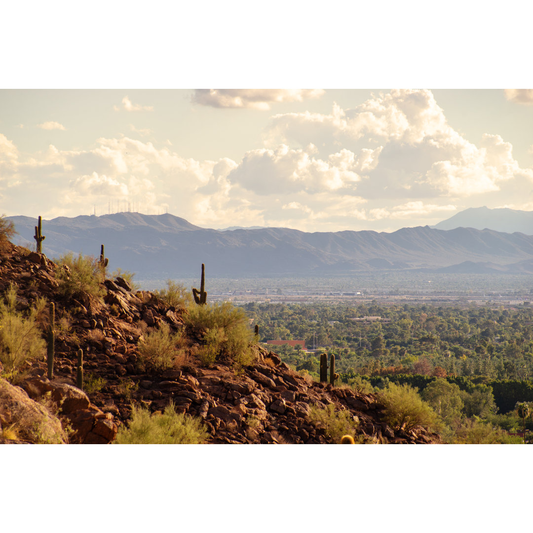 Aussicht auf Phoenix und Tempe - Drucken