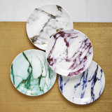 Marble Multi Color - Canape Plate, Assorted, Set of 4