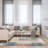 Winsor Julien Modern Patchwork Blue/Ivory/Orange Area Rug-92463450