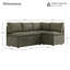  Banquette de coin de salle à manger rembourrée avec rangement-358461428