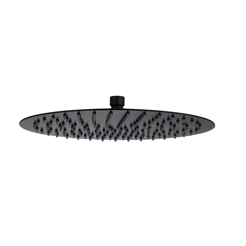 Rain Adjustable Shower Head 1.8 GPM GPM, Square, Matte Black, 10" W X 10" L