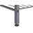 TRINITY Dark Gray 4-Tier Slat Shoe Rack w/ Console Top