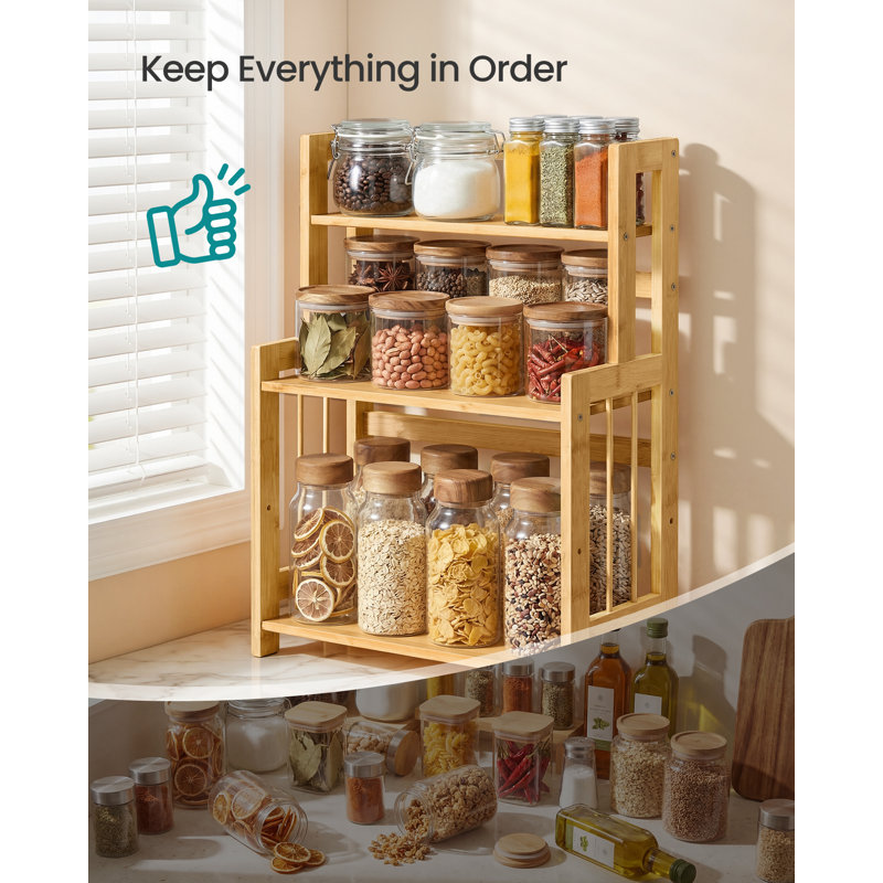 Freestanding Spice Rack, Natural