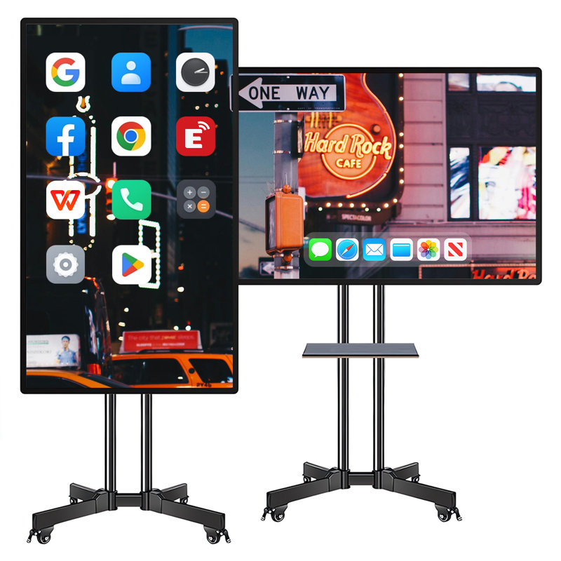 JYXCN 49 po, tableau blanc interactif 4K UHD, écran tactile numérique, calendrier électronique, affichage tout-en-un multi-tactile pour l'apprentissage en classe