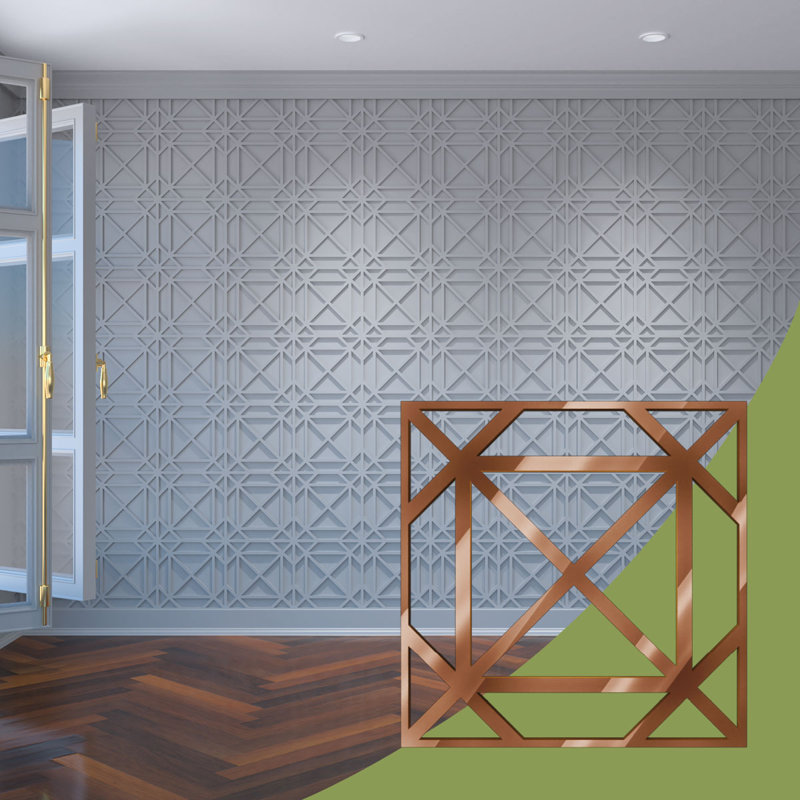 Petits panneaux muraux décoratifs en acrylique Buxton, petit, l 11 3/8 po x H 11 3/8 po x 1/8 po TBronze, Miroir de bronze