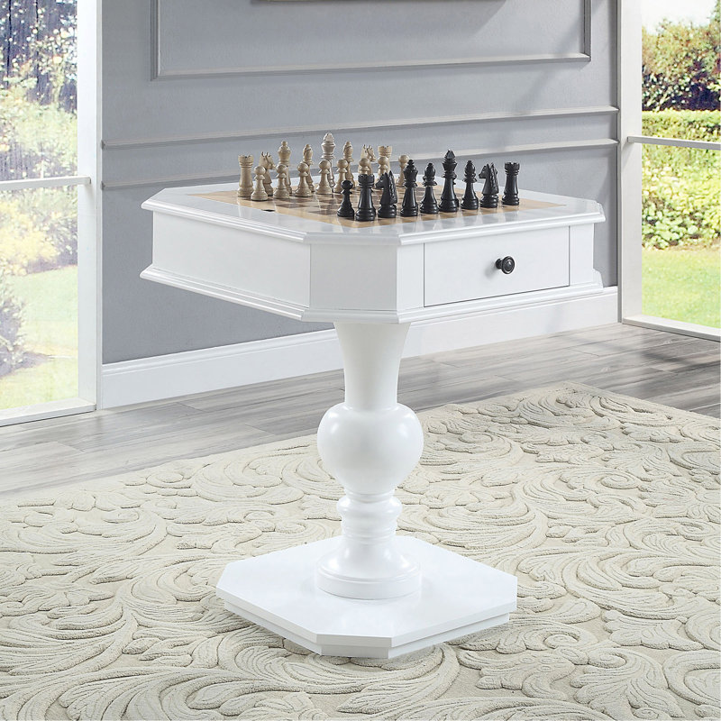 Table de jeu avec 2 tiroirs, H 30,5 po x L 28,5 po x l 28,5 po