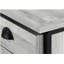 Bureau d'ordinateur, bureau personnel, ordinateur portable, tiroirs de rangement, l 55 po, travail, stratifié gris, métal noir, contemporain, moderne
