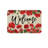 Geranium Bee Welcome Door Mat, For Front Door & Porch, 24" X 36", Red Beige