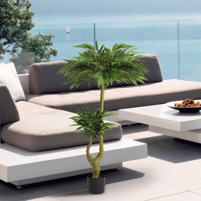 Long Artificial Plants - 160Cm Home Decorative Flower Accessories Lifelike Interlocking Root System Foliage 1Pcs/ Landing Items Assembly Leaves
