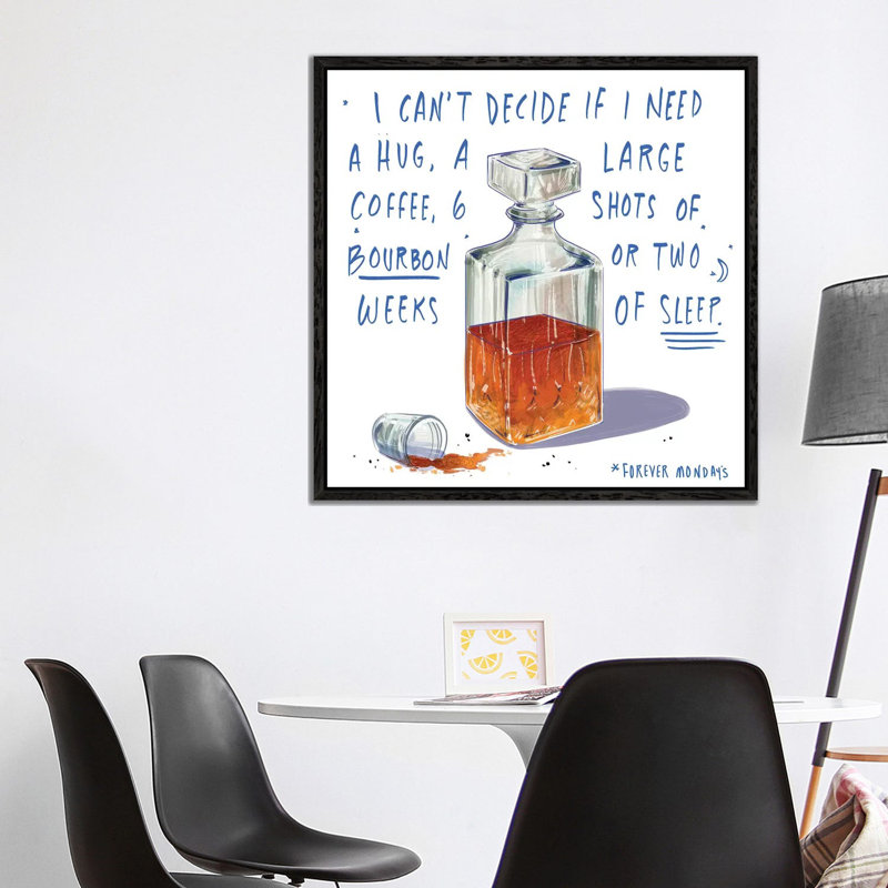 Mondays by Amber Day - Gallery-Wrapped Canvas Giclée on Canvas, Black Framed, 93.98 cm H x 93.98 cm W