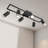 27.5" 6 -Light Track Lighting Kit,lexibly Rotatable GU10 Light Heads