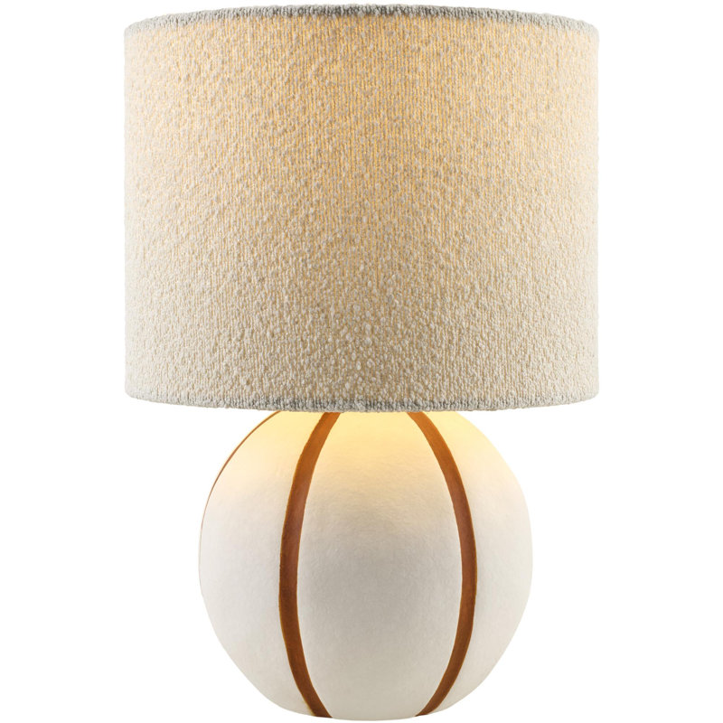 Kowal Kinki Table Lamp, Cream/Orange