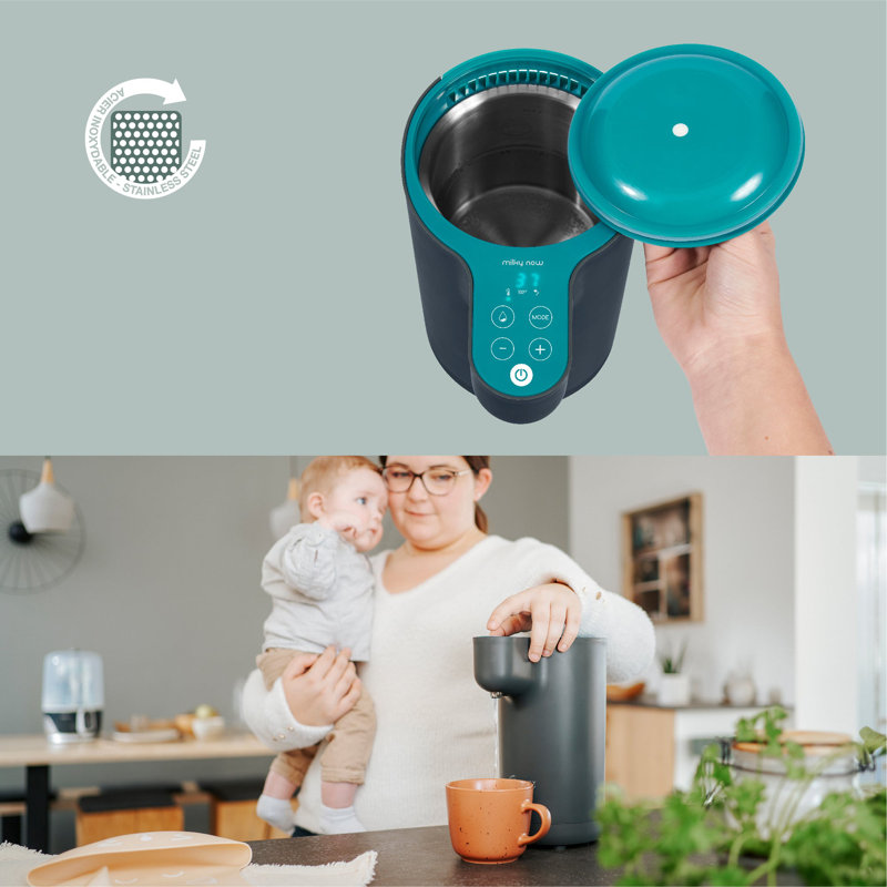 Refroidisseur d'eau de comptoir à chargement électrique noir / bleu sarcelle