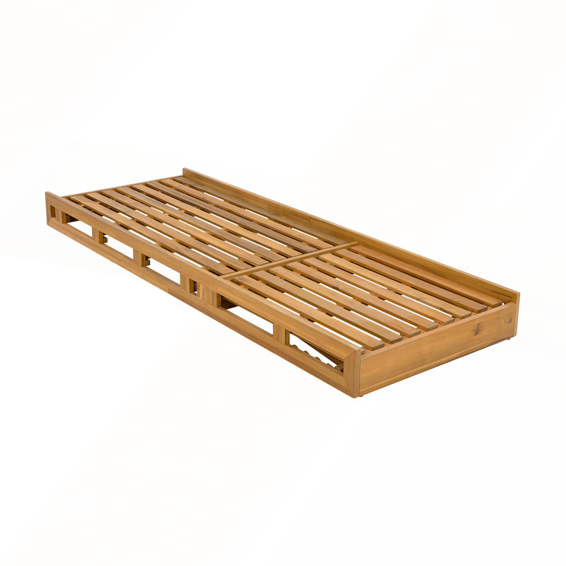 Chaise longue réglable en bois d'acacia pour le confort de votre jardin