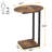 Jadyel 25.6'' tall Tray Top C Table End Table, Oval Table Top Design-90745211