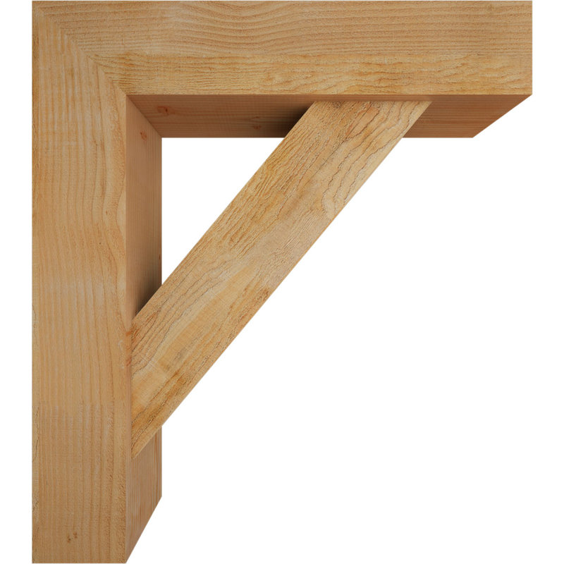 Support de bloc traditionnel avec entretoise décalée, 36 x 32, Sapin Douglas de l 8 po (scié brut)