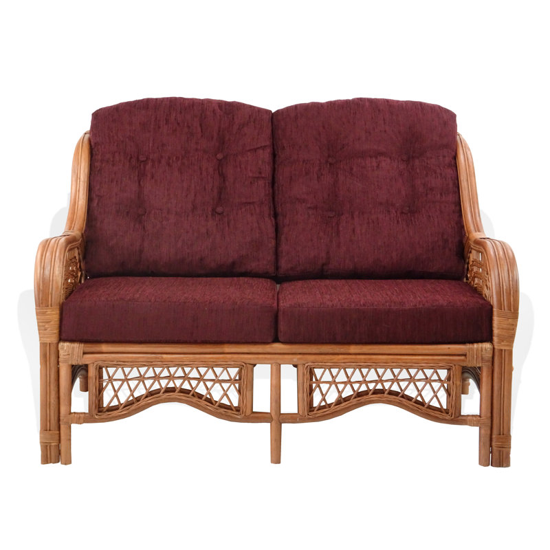 Ottoville Upholstered 48'' Sofa, Dark Brown