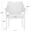Gris Pe 4 - Chaise pour les repas en plein air et la détente de style moderne, en fer, empilable, facile à nettoyer, avec fauteuil empilable Mirage Garden