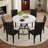 Modern Industrial Dining Set with Ergonomic Chairs