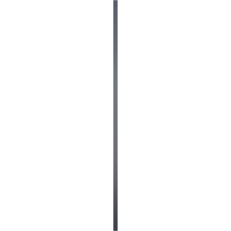 Volets extérieurs Americraft à deux panneaux plats égaux en bois véritable (par paire), 15 po L x 81 po H, avec capuchons de volets en aluminium, bleu nuit étoilée
