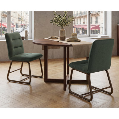 Taylar Mid-Century Modern Dining Chair Armless Metal Frame Side Chair for Dining Room/Living Room