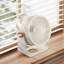 Ventilateur de ventilateur de table pour la chambre à coucher à la maison pour un espace de 16 pieds avec débit d'air fort de 90 degrés et inclinable à 3 vitesses
