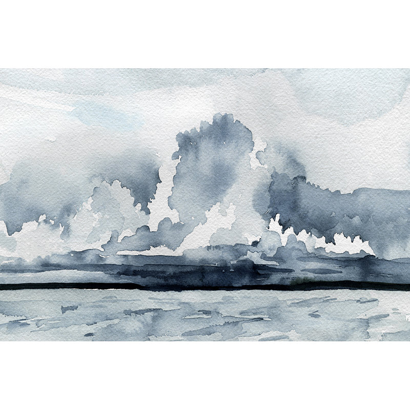 Passing Rain Storm II 1 Piece Painting on Canvas, 51cm H x 76cm W, Wrapped Canvas