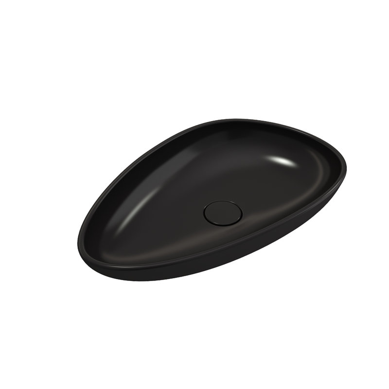 Etna 22.8'' L Bathroom Sink, Matte Black