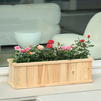 Boîte à fleurs en bois pour jardin Barros