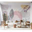 Murale abstraite pelez et collez - Esthétique moderne au trait-414697348