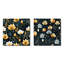 Doerun - Ensemble de 2 collages carrés botaniques abstraits-101844135-101844134