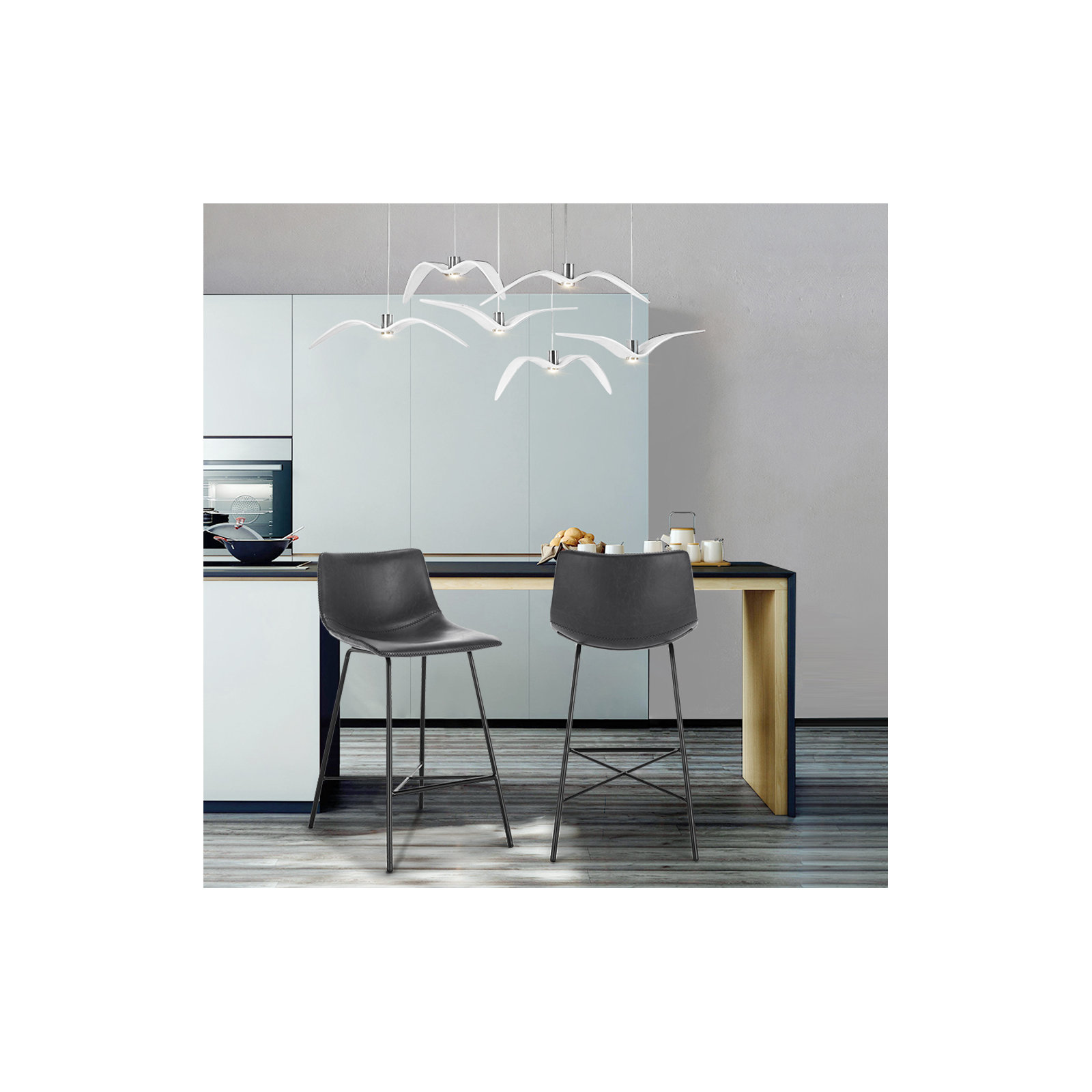 Paxton 24" Counter Height Stool, Gray