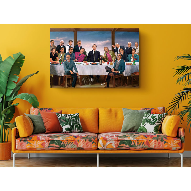 «Last Supper Hollywood Stars Celebrities», reproduction sur toile, H 40 po x l 60 po x P 1 po