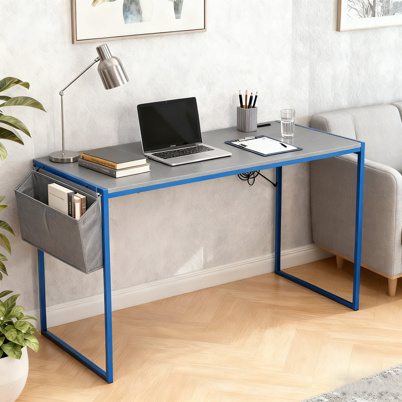 Bureau d'étude Parinita - Station de travail élégante et élégante pour les petits espaces, H 30 po x l 47,2 po x P 18,9 po