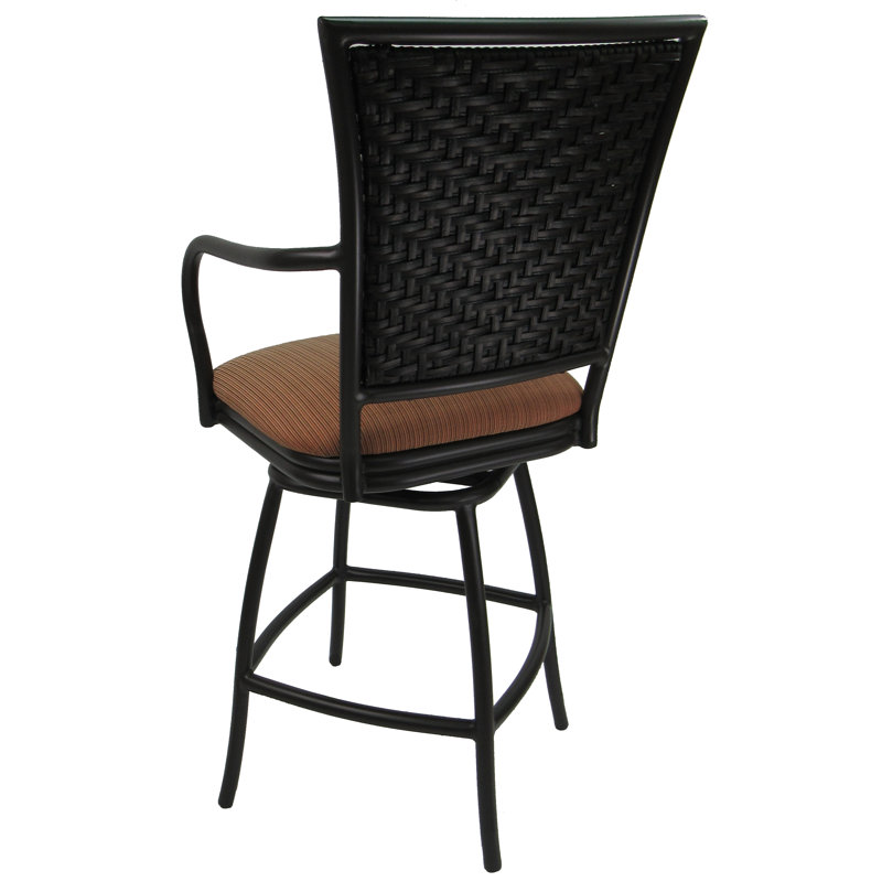 Tabouret de bar 26 po Wynwood, Turquoise, Noir, 26"