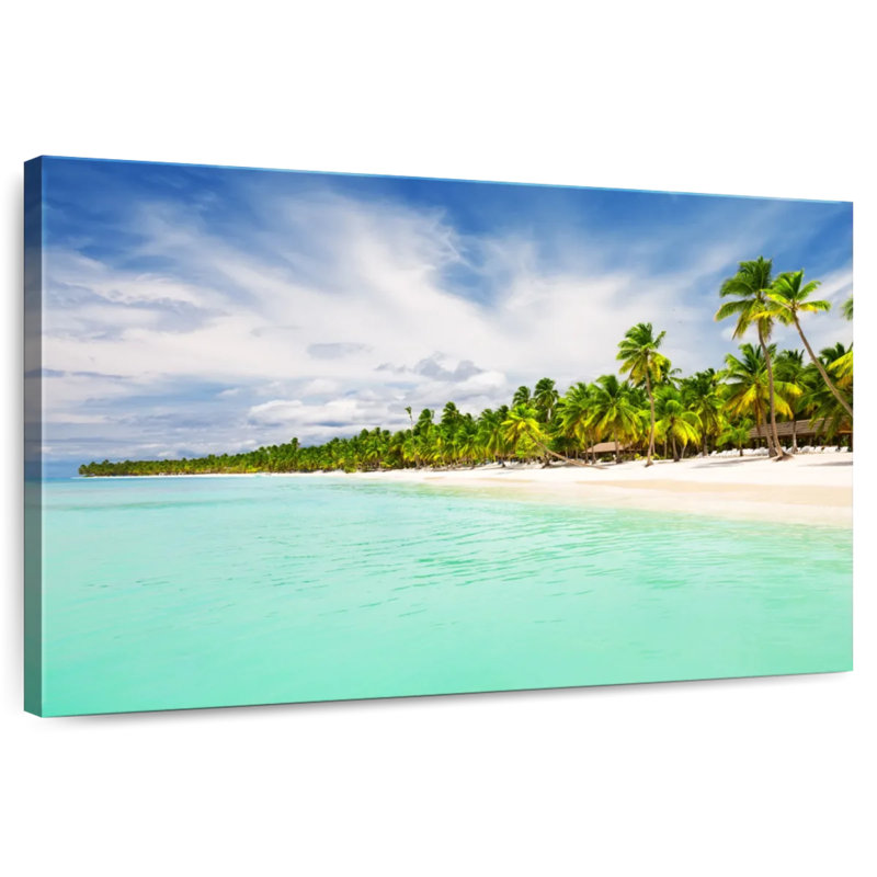 Plage de sable de Pointe Cana, H 16 po x l 24 po