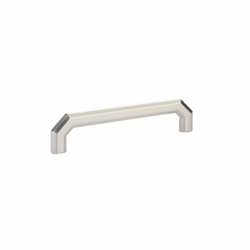 Poignée d'armoire Emtek Riviera 10 po d'un centre à l'autre, Nickel satiné, 10"
