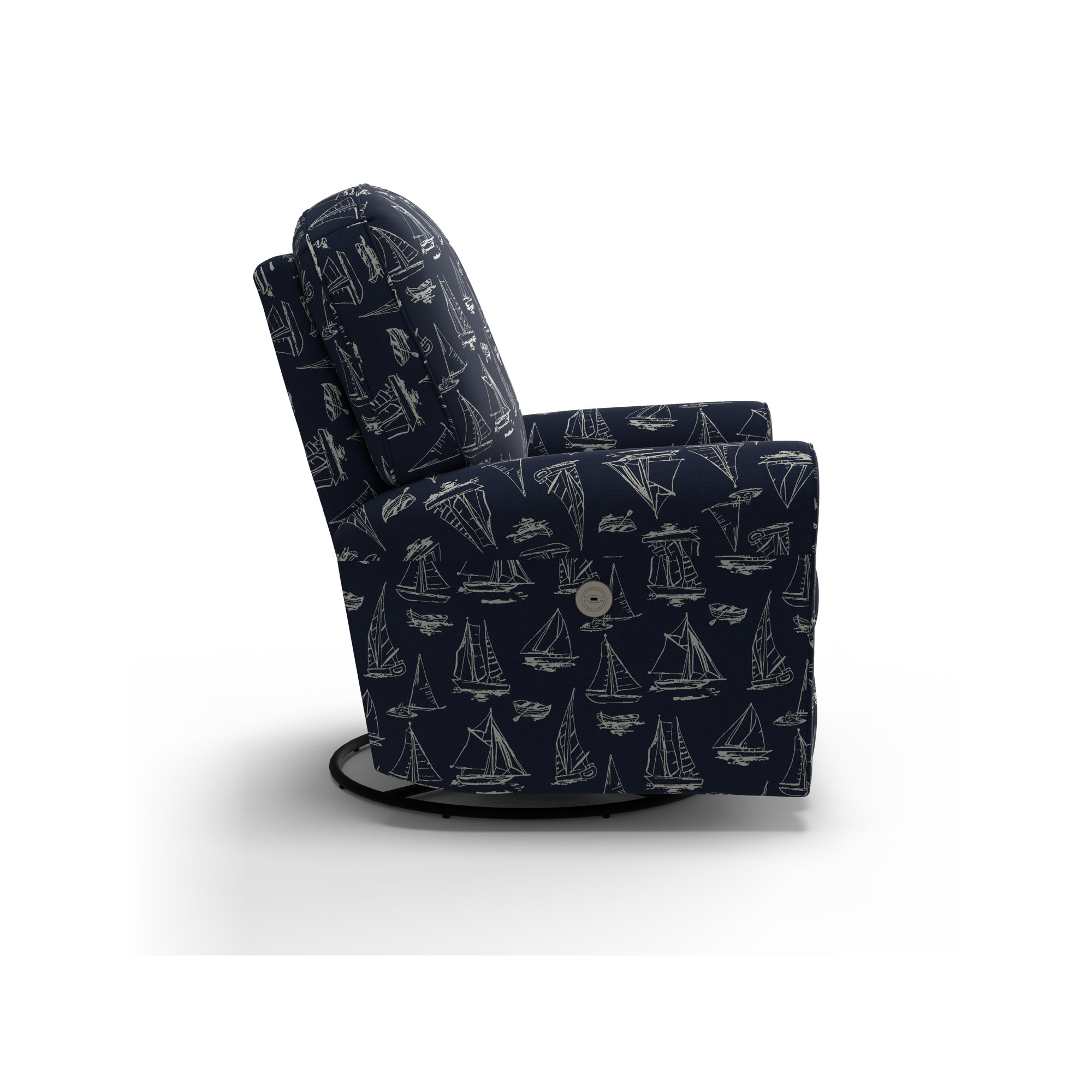 Anastasia Power Recliner, Below Deck Navy Nautical Performance