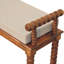 Linen Blend Upholstered Bench