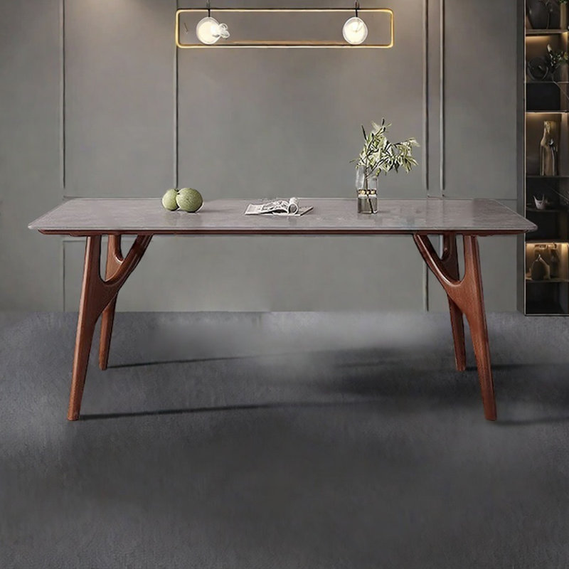 Petite table rectangulaire moderne de style nordique, H 29,53 po x L 63 po x l 35,43 po