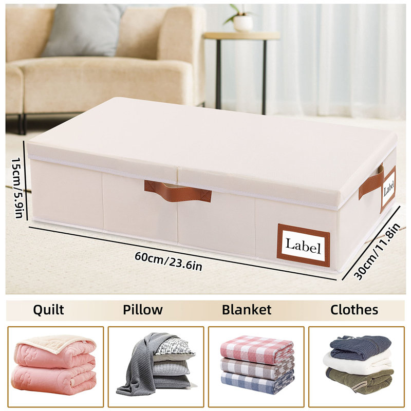 Rebrilliant Fabric Underbed Storage, Beige