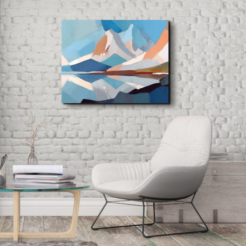 "Paysage 55" sur toile, H 15 po x l 18 po