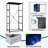 4 Drawer Dresser for Bedroom, Narrow Chest of Drawers, Wooden Top and Study Iron Frame 18"x37.5"-(WxH)