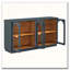 Buffet en verre arqué avec tablettes réglables-920599841