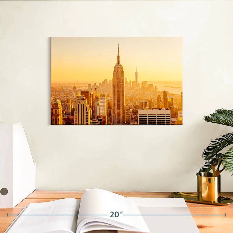 Ravi New York Golden Sunset, H 8 po x l 12 po