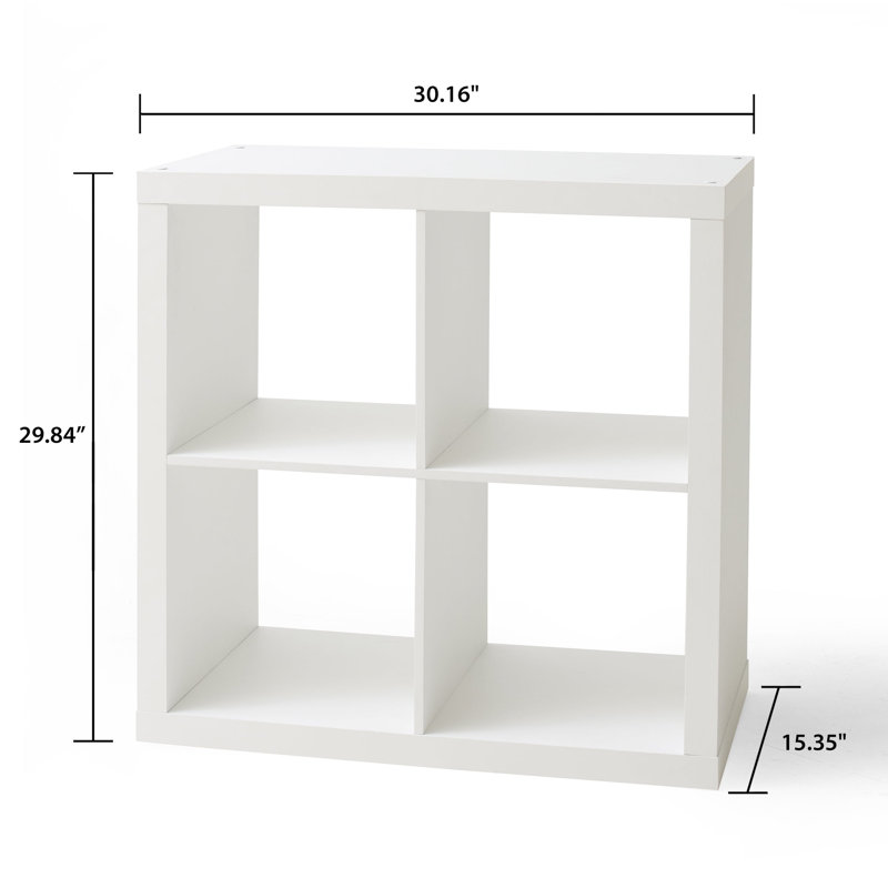 Rangement à 4 cubes, Blanc texturé