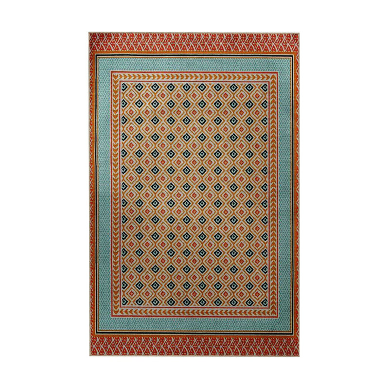 Multi Colour Mixed Motif Ethnic Pattern Vintage Decorative Machine Washable Area Rug, Runner 2'6" x 9'10"