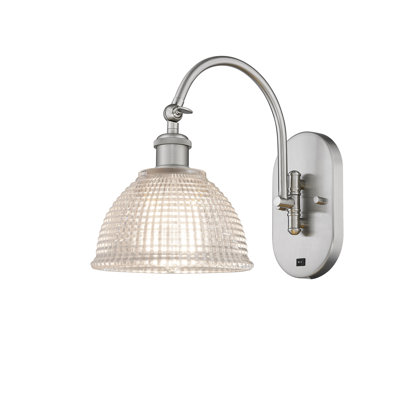 Efrain - 1 lumière - abat-jour transparent - applique