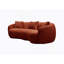 Canapé incurvé 93,6 pouces Mid Century Modern, canapé en tissu pour chambre à coucher-53761719